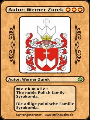 cover image of Die adlige polnische Familie Syrokomla. La noble famille polonaise Syrokomla.